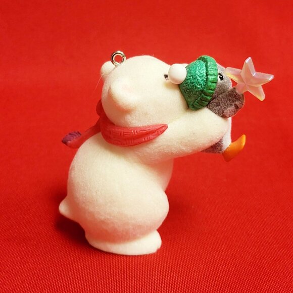 Hallmark The Wishing Star Snowball and Tuxedo 2002 Christmas Bear Penguin Orname - Picture 13 of 13
